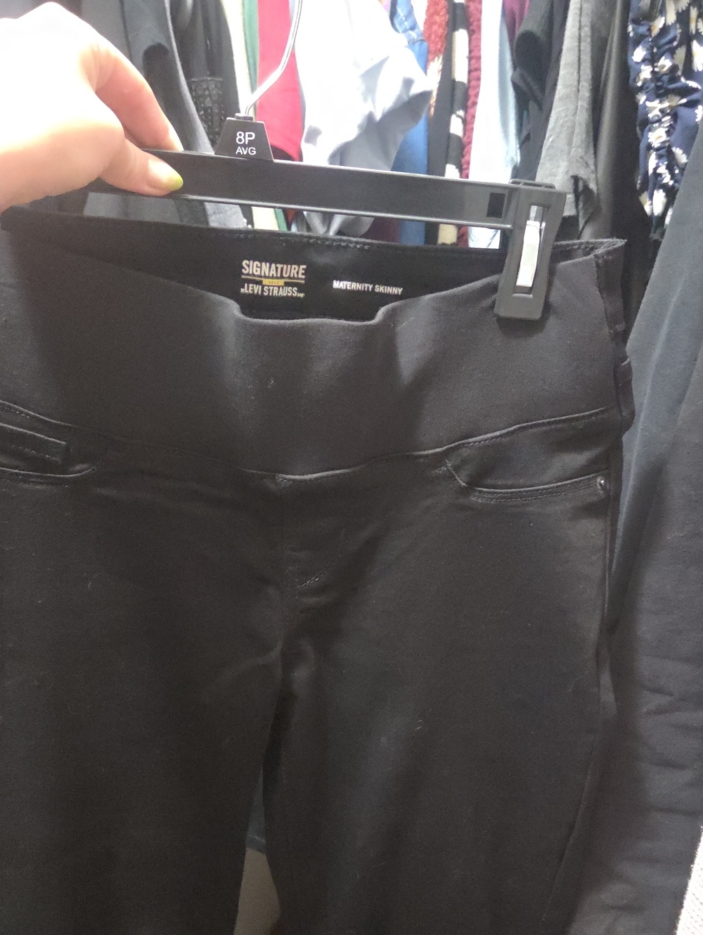 Signature by Levi Strauss Black Maternity Skinny Pants